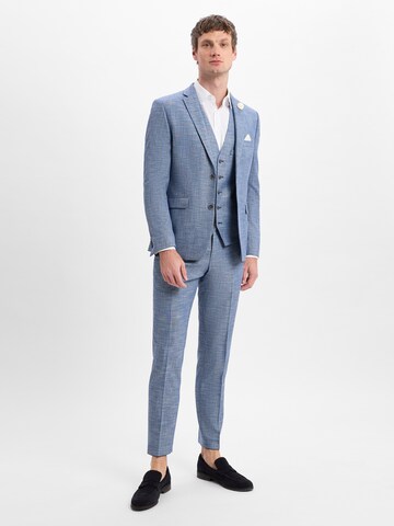 Finshley & Harding Regular fit Business-colbert ' Steven ' in Blauw