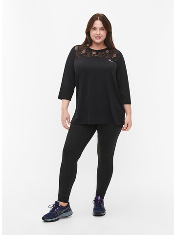 Active by Zizzi Bluse 'AHENLEY' i sort