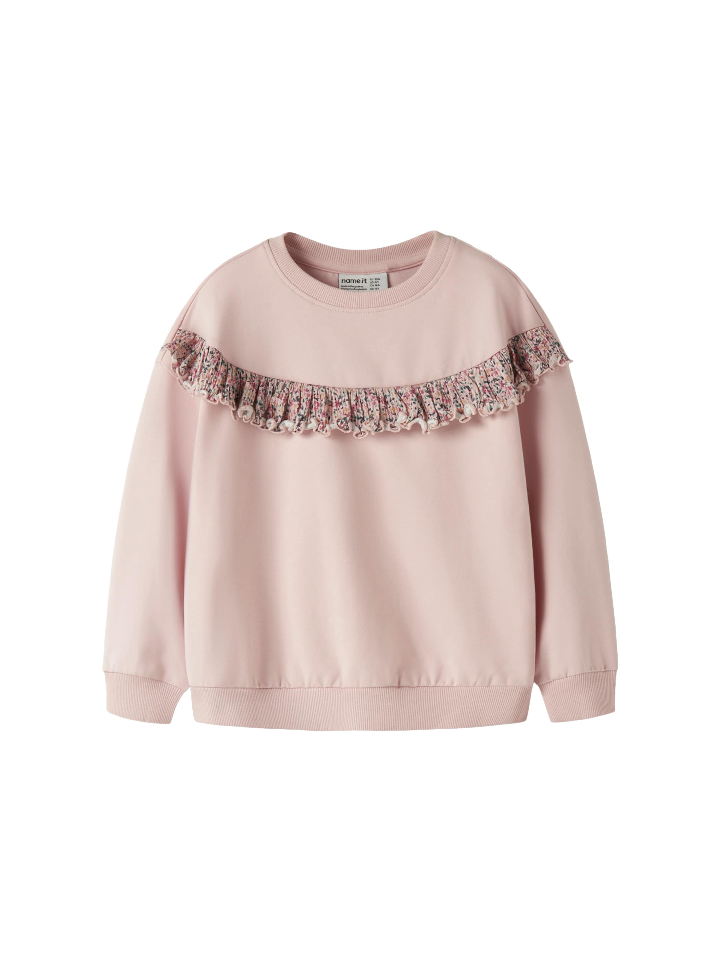 Sweat-shirt 'NMFKATRYN' NAME IT en rose : devant