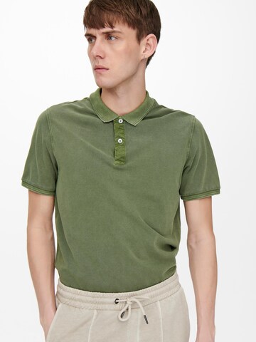 Only & Sons Poloshirt 'Travis' in Grün