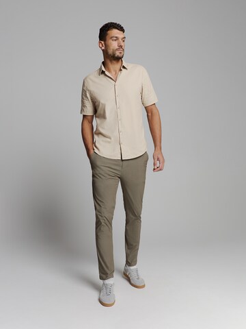 No Excess Regular fit Overhemd in Beige