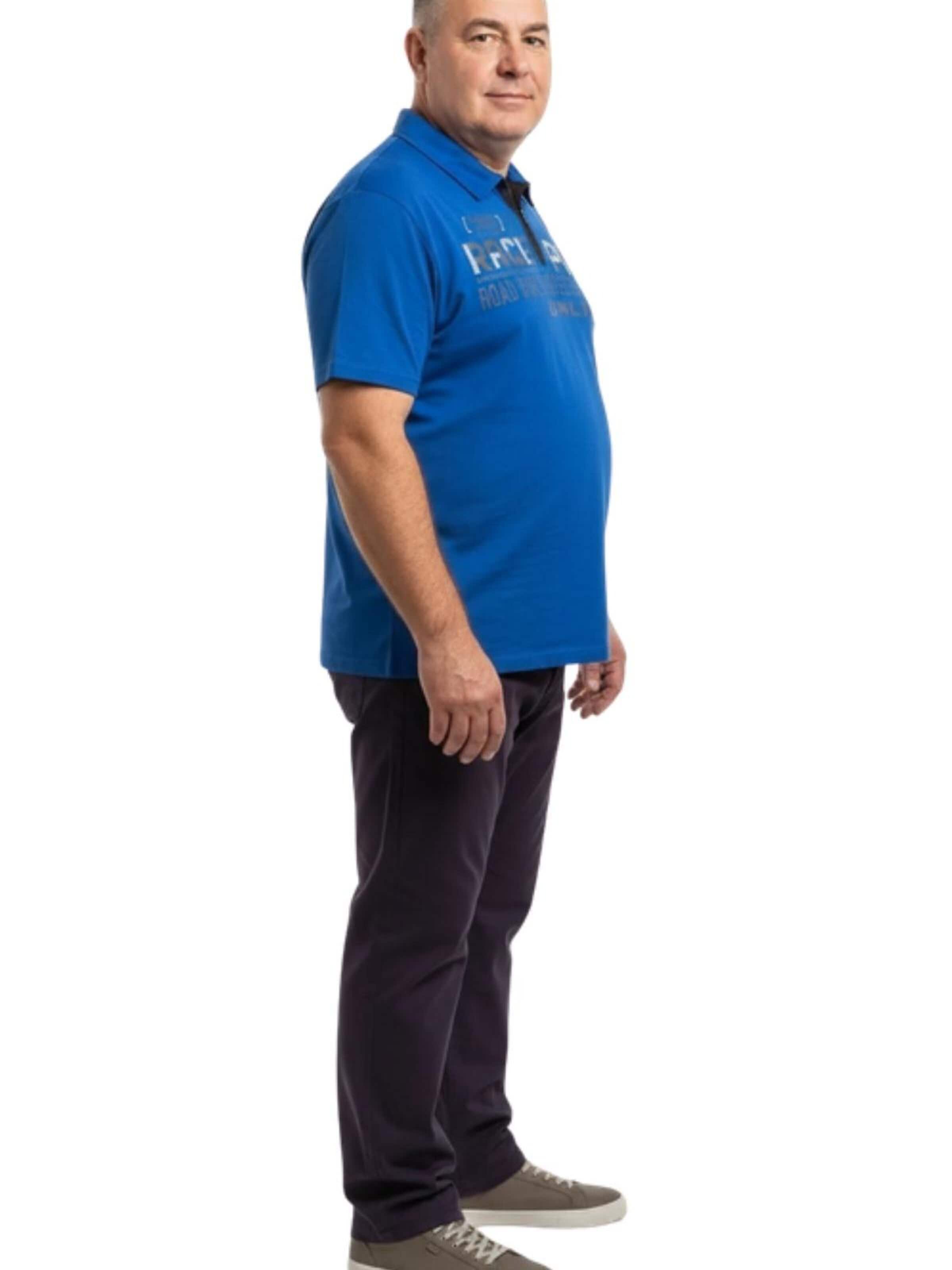Lavecchia Shirt 'LV-2030 Übergrößen' in Blauw