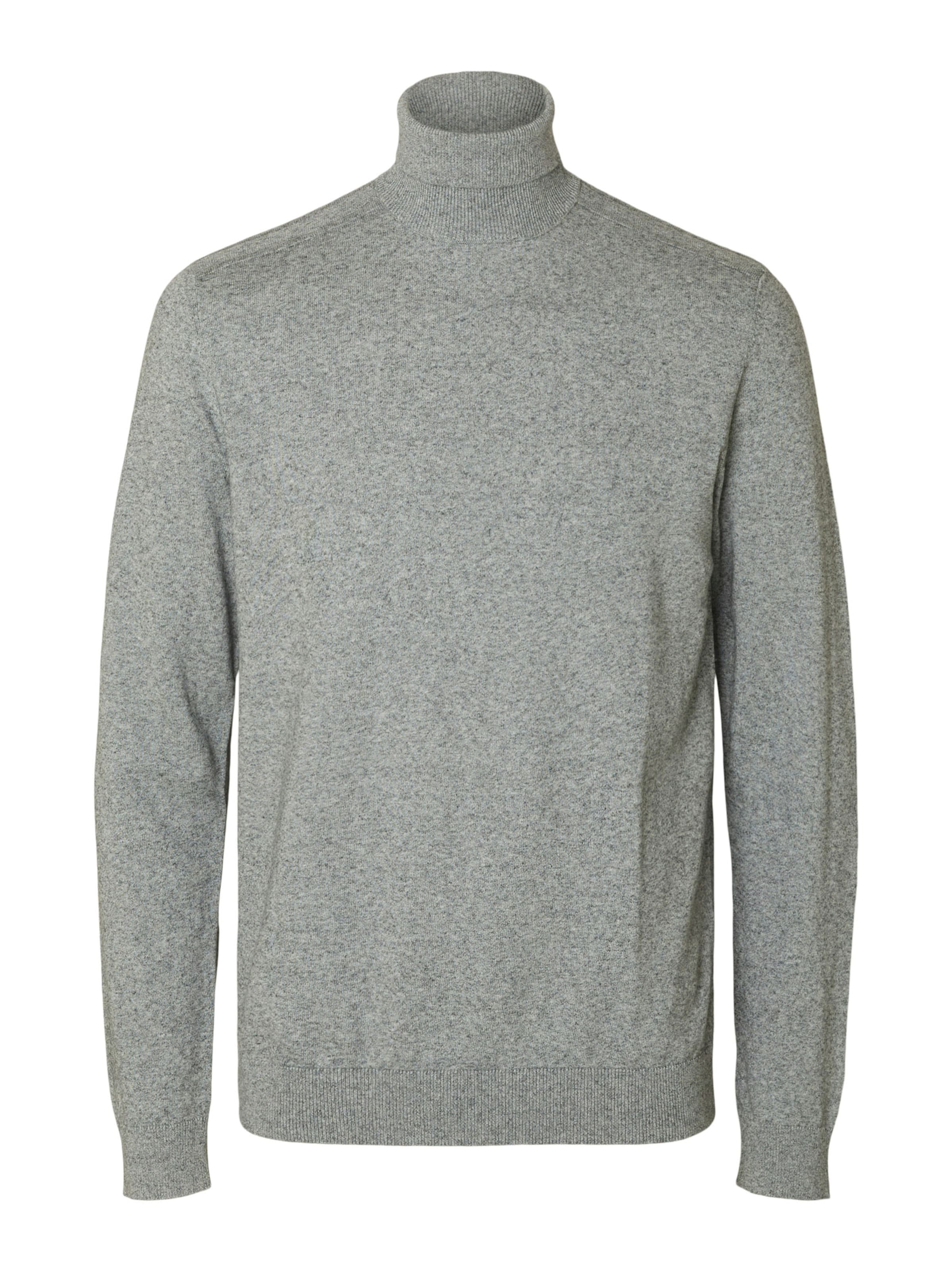 SELECTED Pullover 'SLHBERG' in Grau: Vorderseite