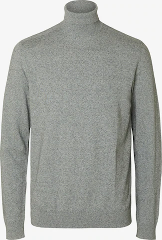 Pull-over 'SLHBERG' SELECTED en gris : devant