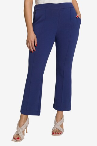 Bootcut Pantalon Ulla Popken en violet : devant