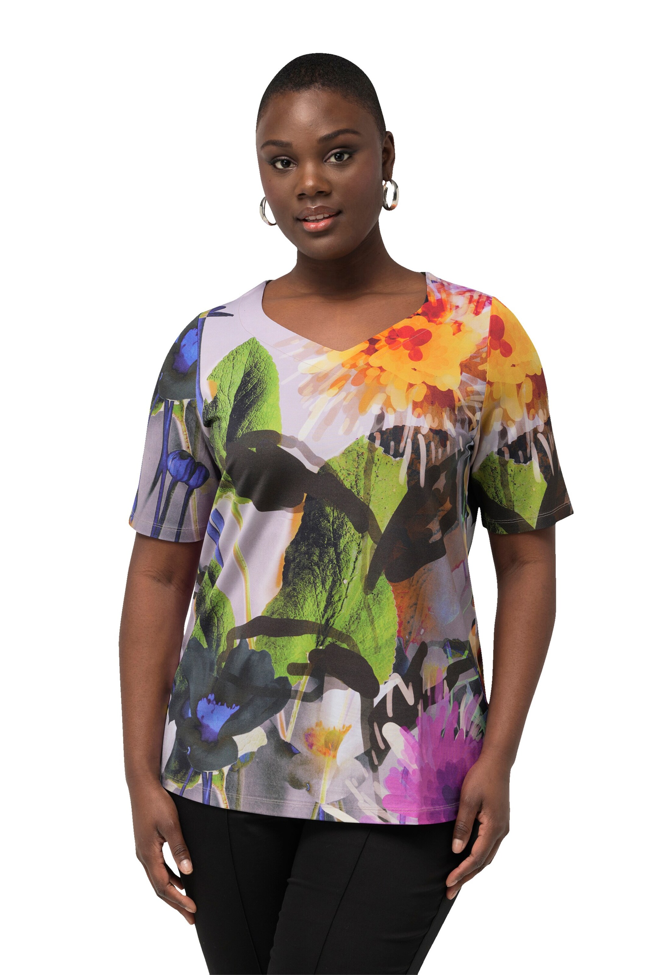 Ulla Popken Shirt in Mixed colours: front