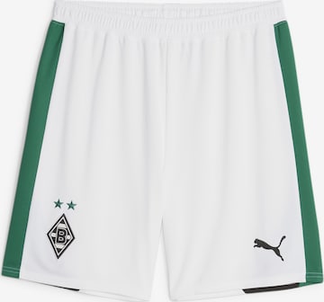 Pantalon de sport 'Borussia Mönchengladbach' PUMA en blanc : devant