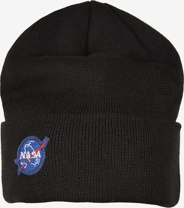 Mister Tee Beanie 'NASA Embroidery' in Black: front