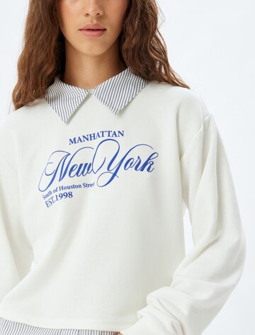 Koton Sweatshirt in Weiß