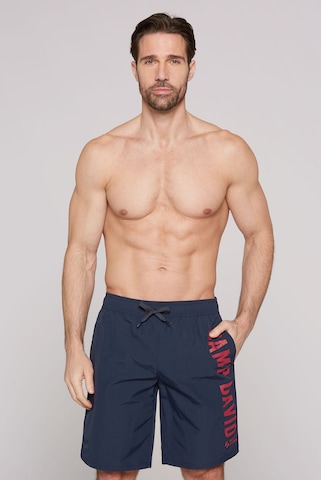 Pantaloncini da bagno di CAMP DAVID in blu: frontale
