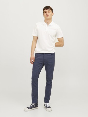 Coupe slim Pantalon JACK & JONES en bleu