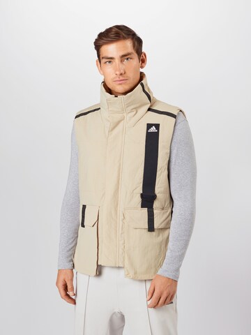 ADIDAS TERREX Sports Vest 'Utilitas' in Beige: front