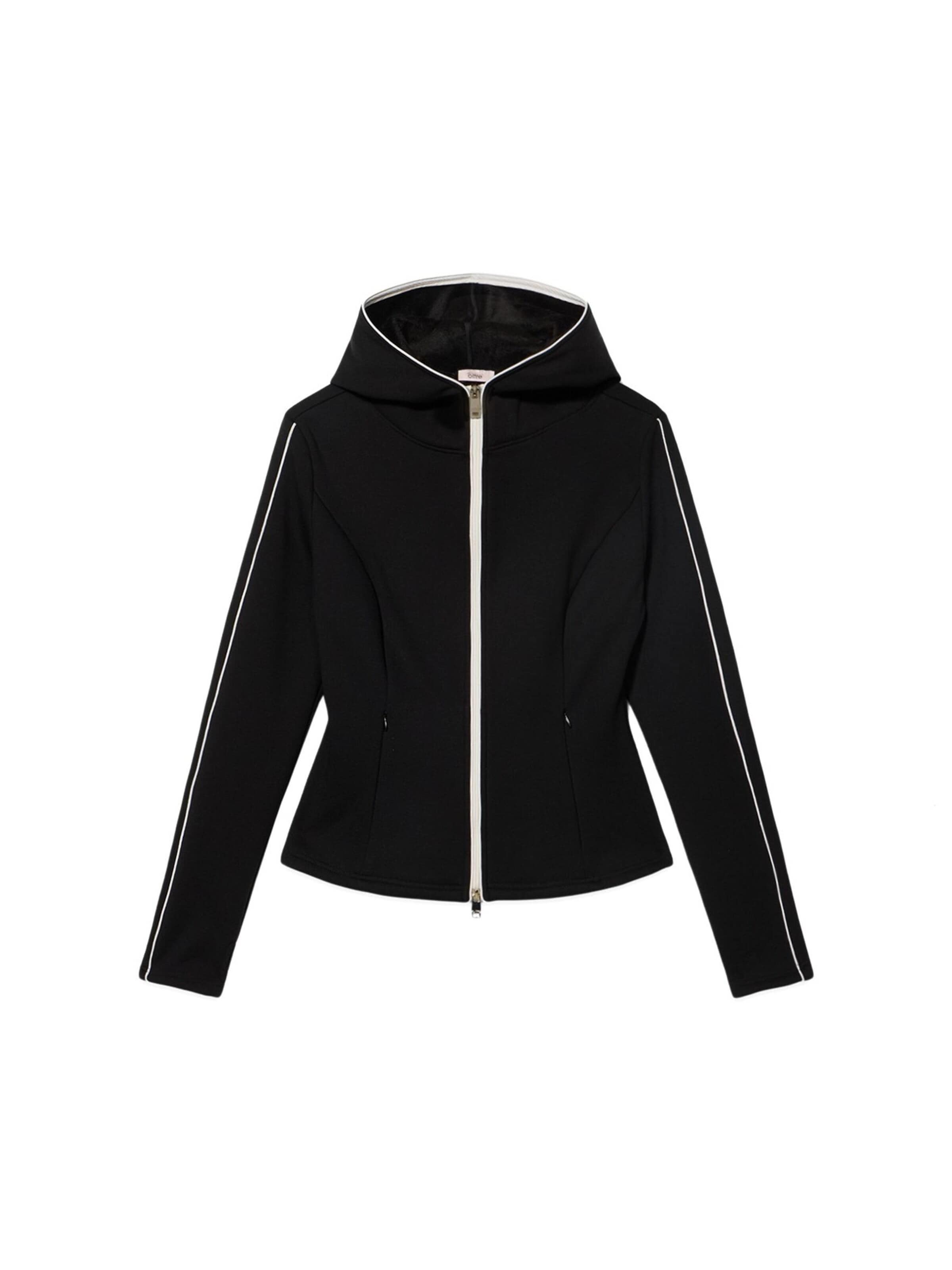 oltre Sweatvest in Zwart: voorkant