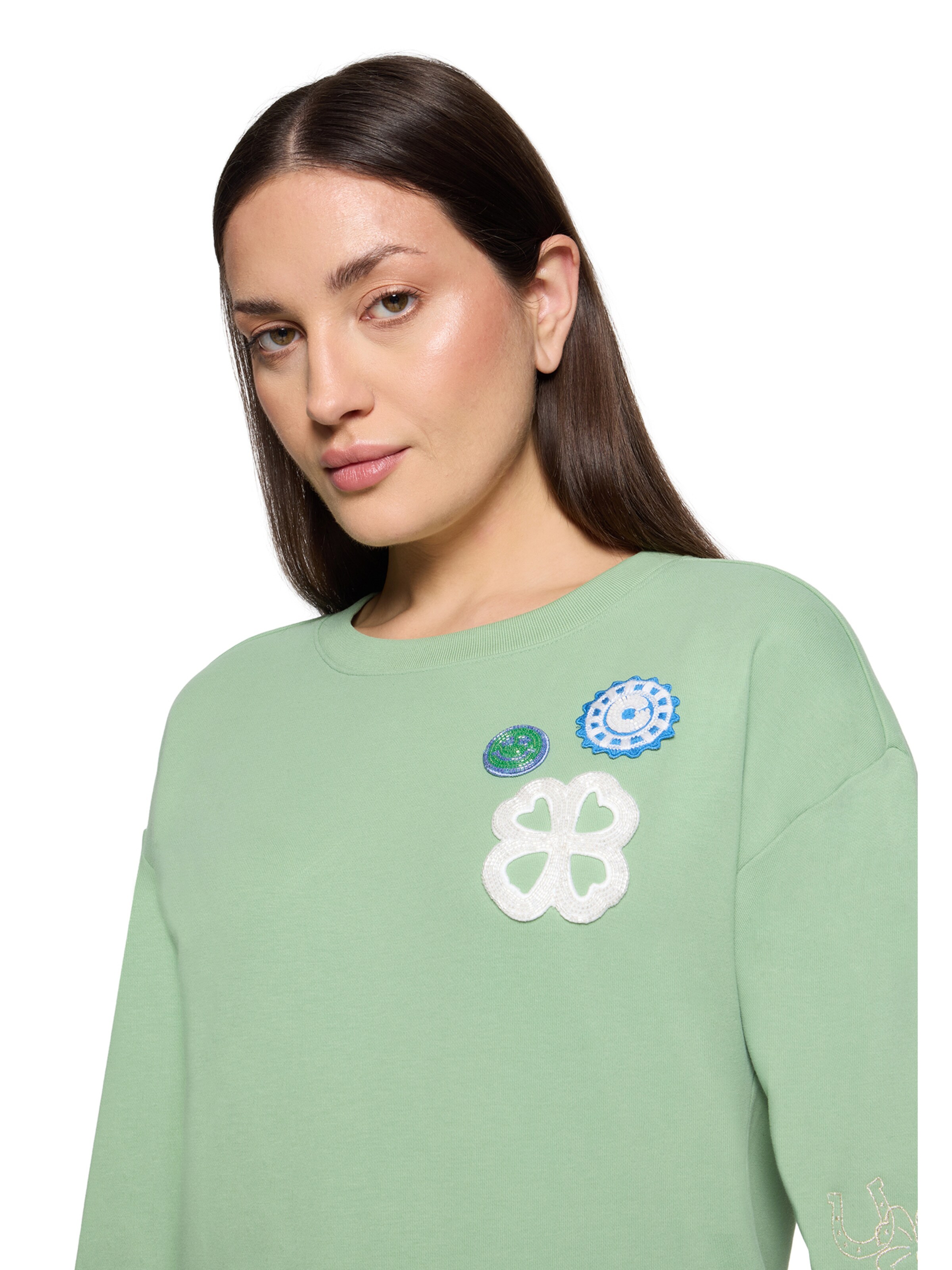 Cartoon Sweatshirt in Green