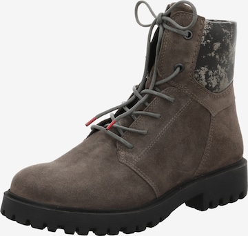 THINK! Schnürstiefelette 'Trento' in Braun: Vorderseite