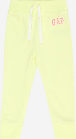 GAP Tapered Pants in Yellow: front