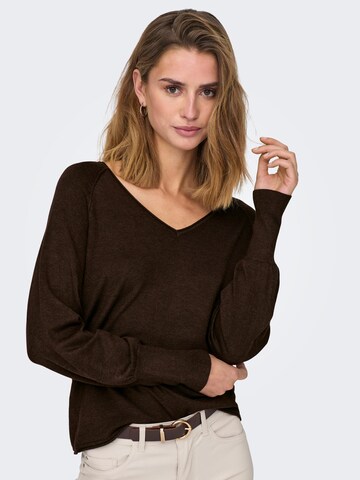 ONLY Sweter 'MILA' w kolorze brązowy
