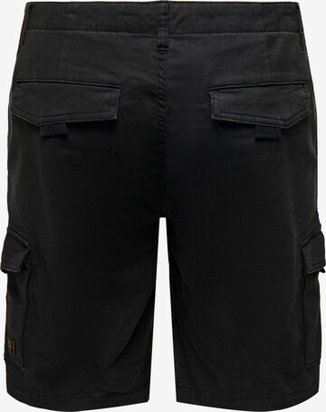 Only & Sonsregular Cargo hlače 'Dean-Mike' - crna boja