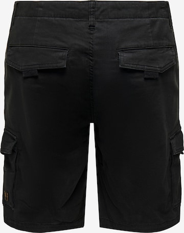 Only & Sons Regularen Kargo hlače 'Dean-Mike' | črna barva