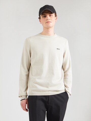 BOSS Svetr 'Ever-X' – béžová: přední strana