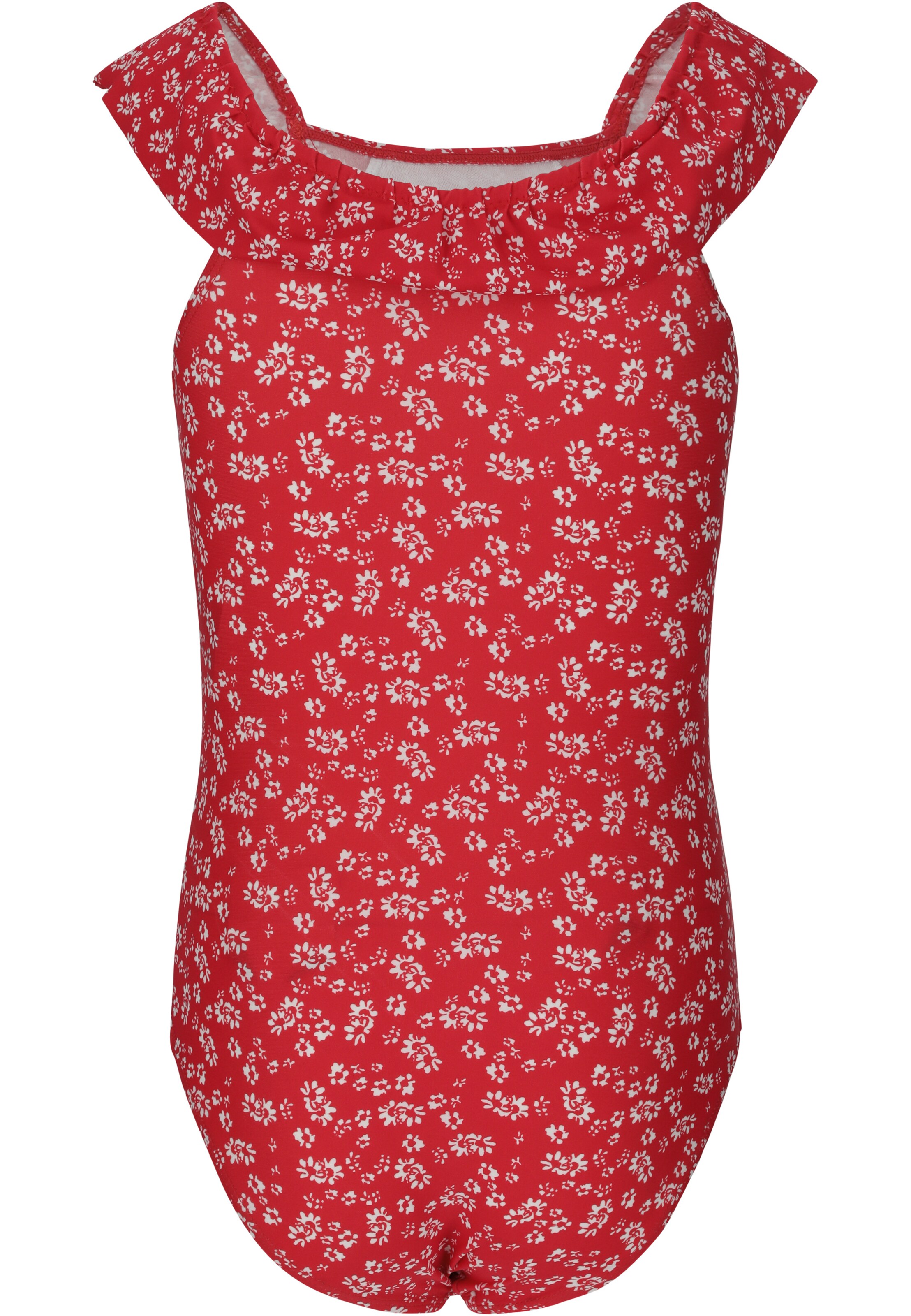 ZigZag Swimsuit 'Tropical' in Red