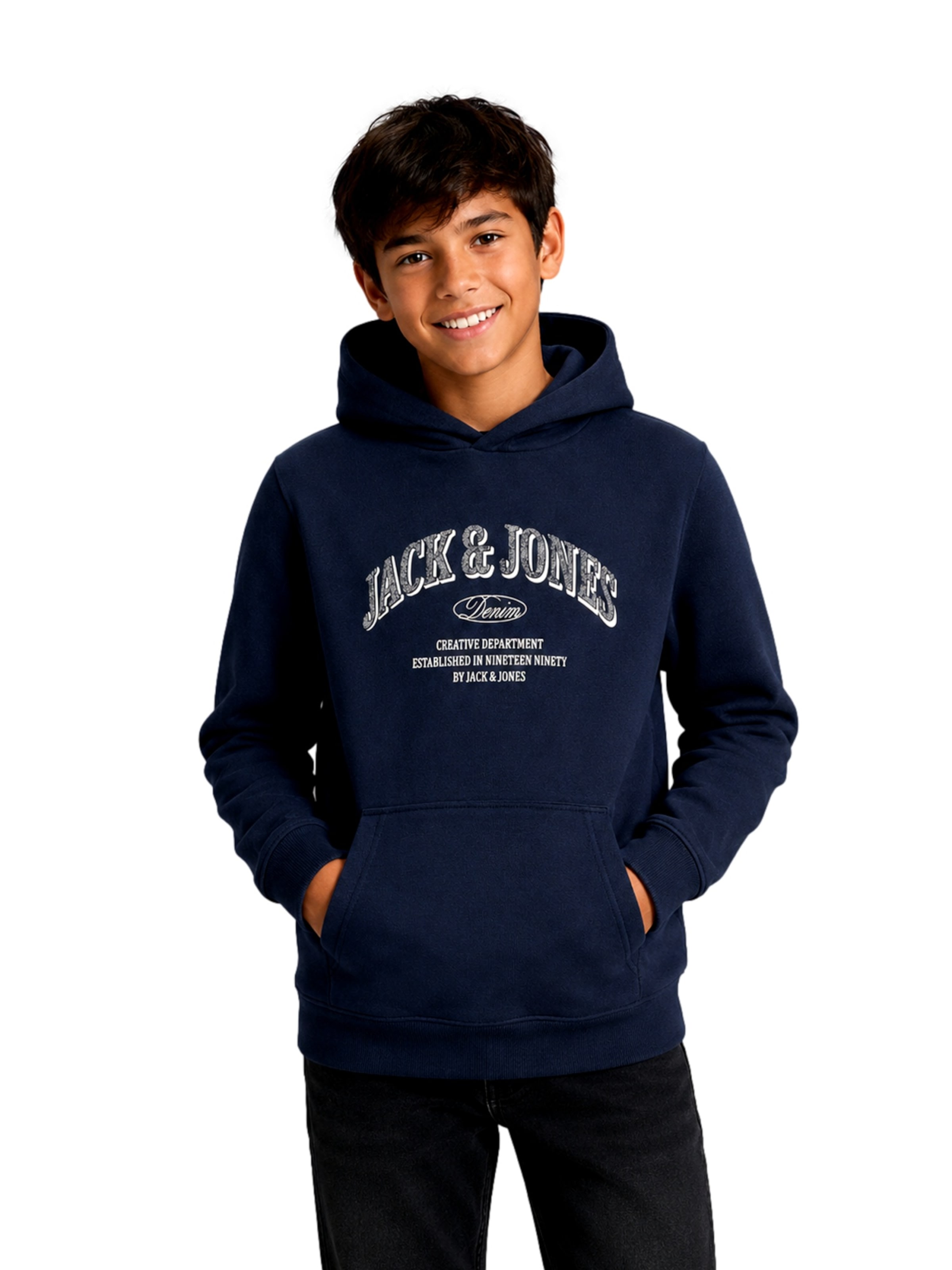 Jack & Jones Junior Свитшот 'JJEDenver' в Синий: спереди