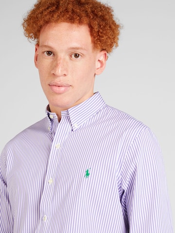 Coupe slim Chemise Polo Ralph Lauren en violet