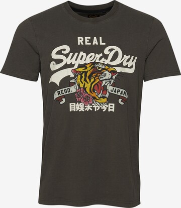 T-Shirt Superdry en gris : devant