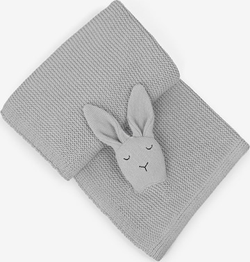 MYLILY Baby Blanket 'Hasenkopf' in Grey: front