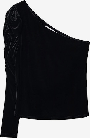 MANGO Tričko 'ASIM' – černá: přední strana