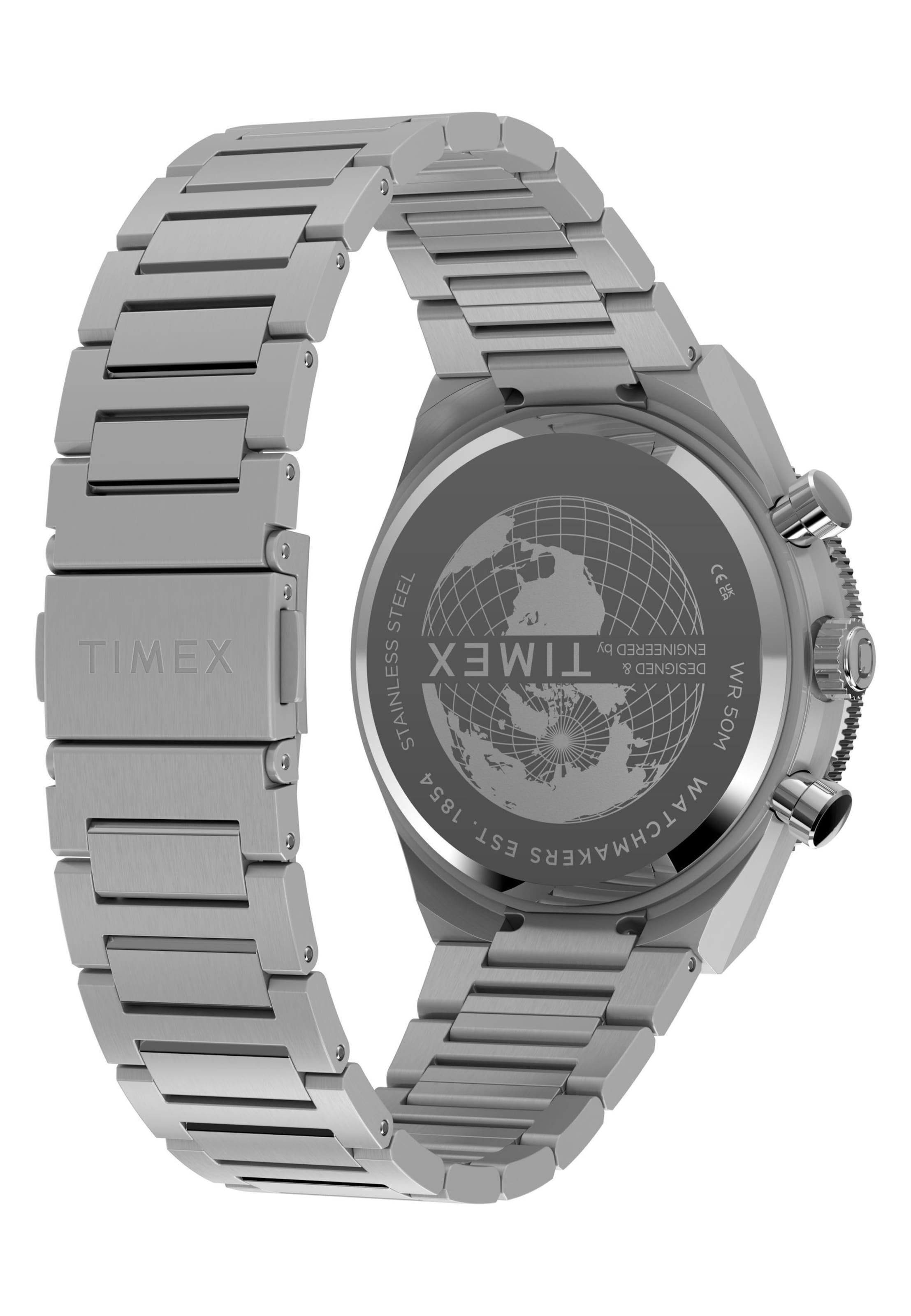 Montre à affichage analogique TIMEX en argent