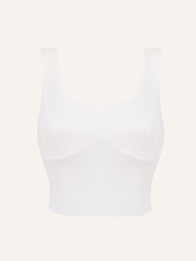 ZUBEK Sport-BH ''silk'' in weiß, Produktansicht
