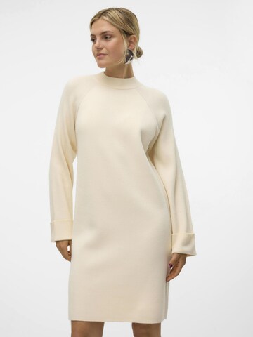 VERO MODA Knit dress 'Gold' in Beige