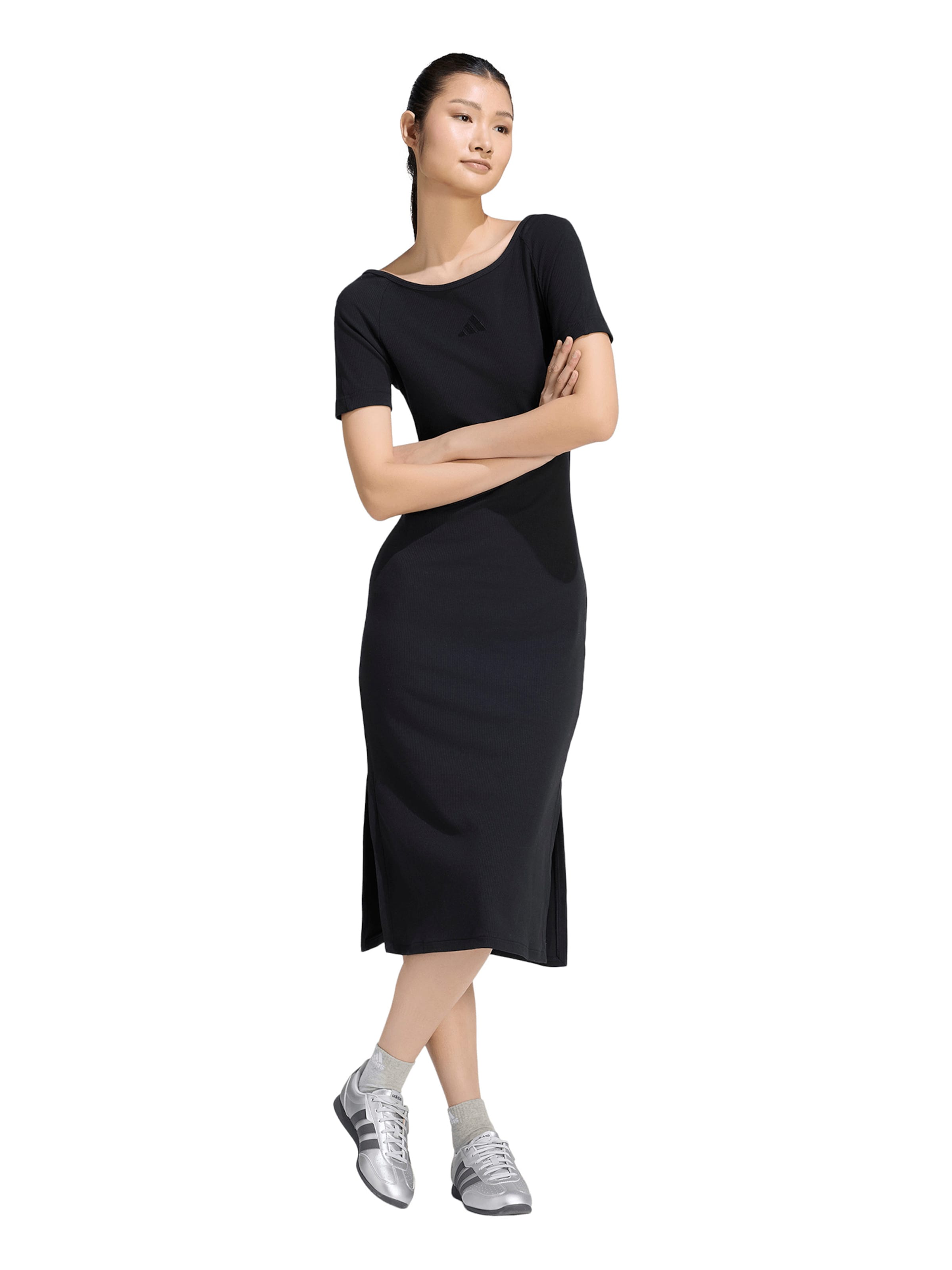 Rochie sport 'AK' de la ADIDAS SPORTSWEAR pe negru: față