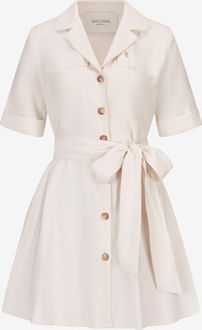 Nicowa Shirt dress in White: front
