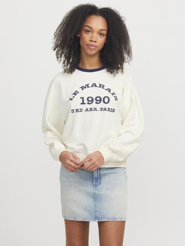 JJXX Sweatshirt 'Perle' in White: front