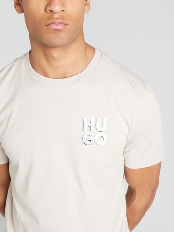 HUGO Тениска 'Detzington241' в сиво