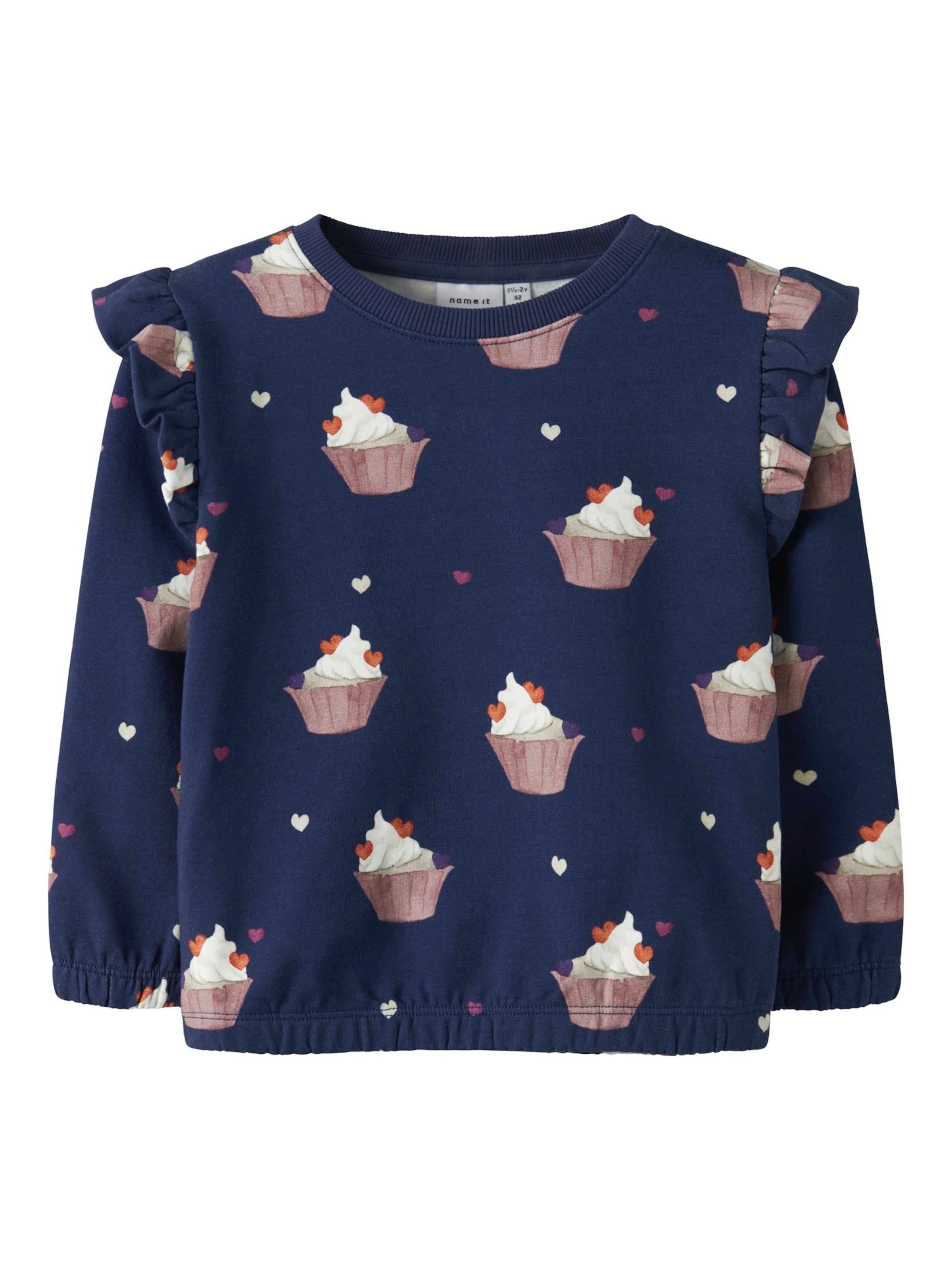 Bluză de molton 'NMFNAYA' de la NAME IT pe albastru: față