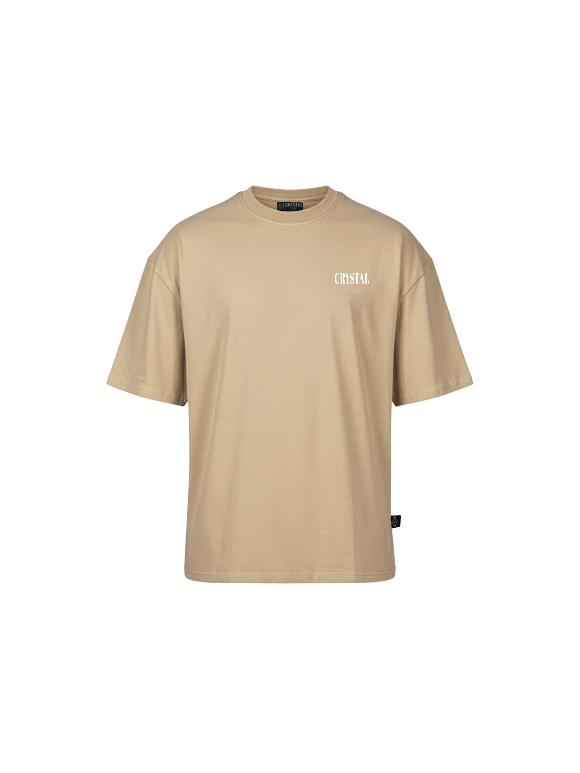 Crystal Paris Shirt 'Face' in Brown: front