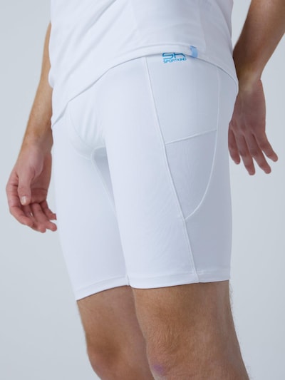 SPORTKIND Workout Pants 'Short Tights mit Taschen' in White, Item view