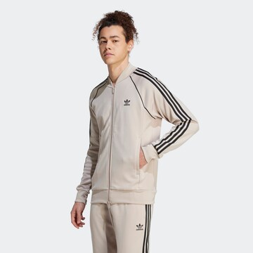 ADIDAS ORIGINALS Sweatvest 'Adicolor Classics Sst' in Beige: voorkant