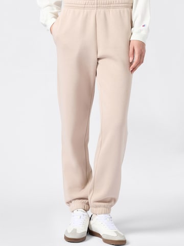Effilé Pantalon Champion Authentic Athletic Apparel en marron : devant