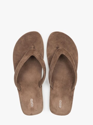 Estro - Zapatillas de casa '004' en marrón