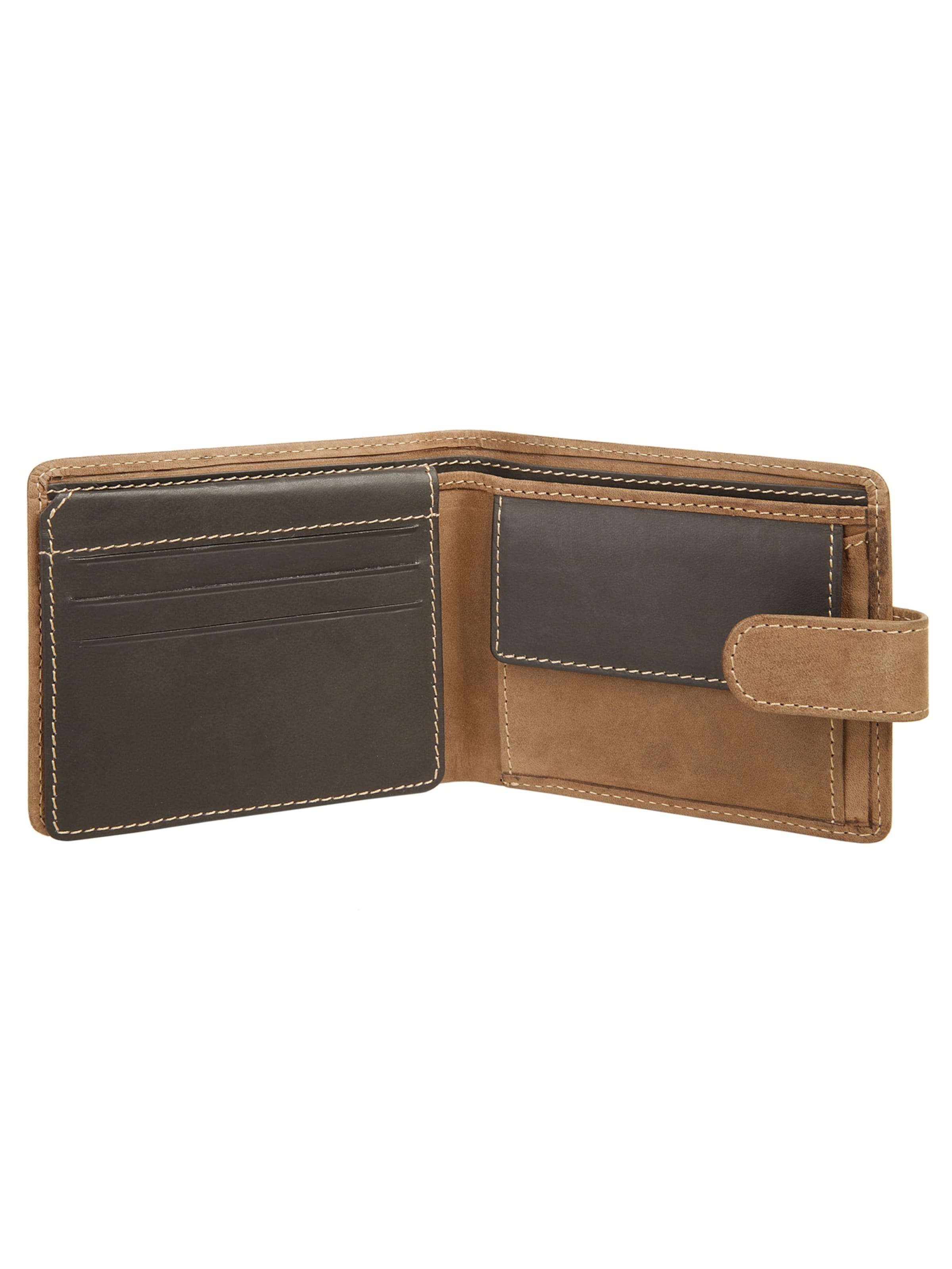 BODENSCHATZ Wallet 'Bodenschatz Geldbörse BICOLOUR' in Brown