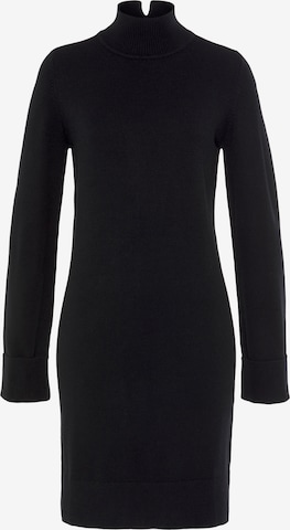 HECHTER PARIS Knitted dress in Black: front