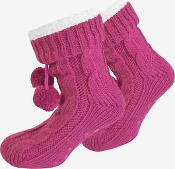 Chaussettes normani en rose : devant