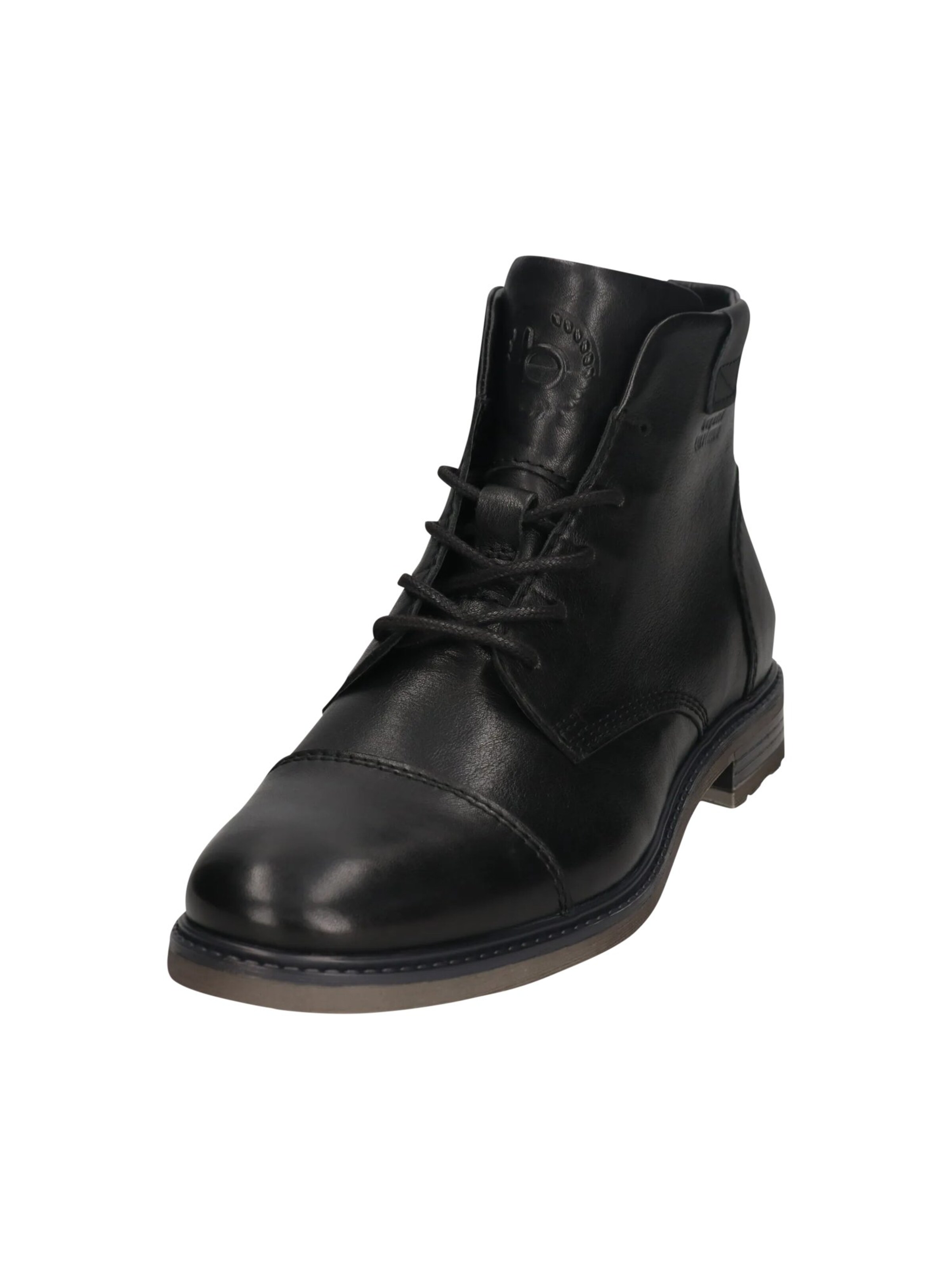 Boots stringati di bugatti in nero