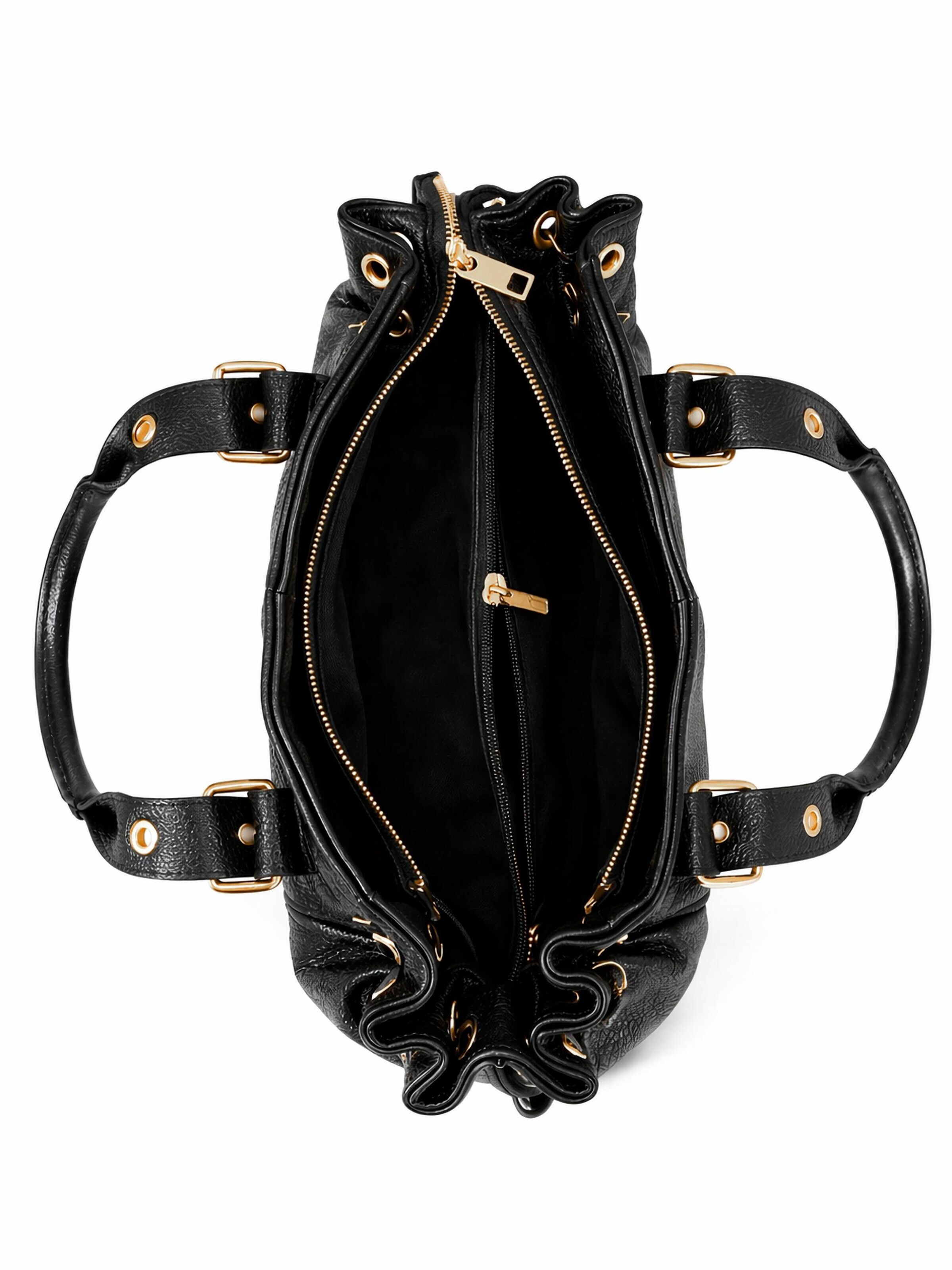 COLLEZIONE ALESSANDRO Shoulder Bag 'Bergamo' in Black