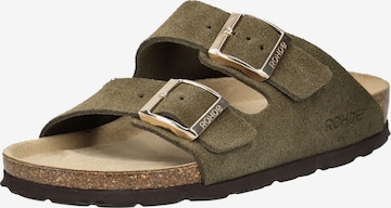 Pantoufle ROHDE en vert : devant