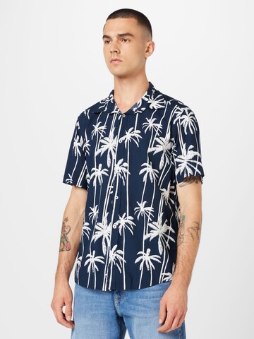 s.Oliver Regular fit Overhemd in Blauw: voorkant